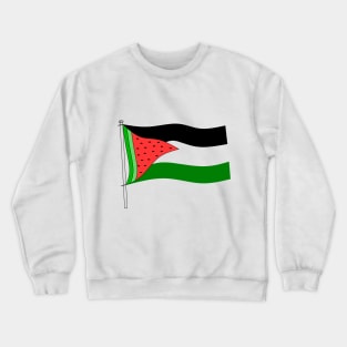 Watermelon Palestine flag Crewneck Sweatshirt